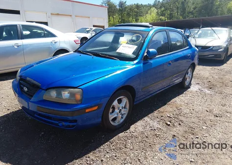 2004 Hyundai Elantra Gls/Gt из США, поврежденный, VIN KMHDN46D74U791576